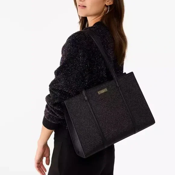 NWT Kate Spade Kenzie Limited Edition Glitter Large Tote - Picture 5 of 6